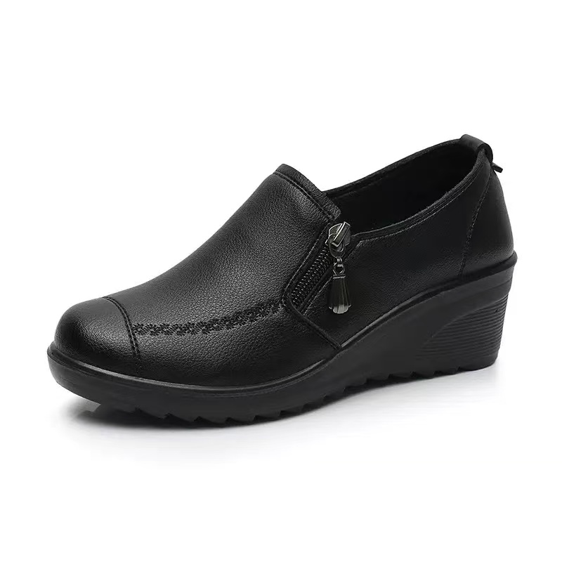 Genuine Leather Loafers for Women: Classic Daily Slip-On Shoes