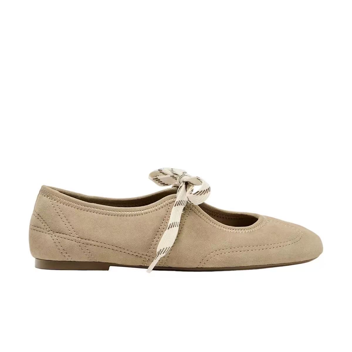 🎁LAST DAY 70% OFF🎁Women's Bow-Tie Mary Jane Flats - Comfortable & Versatile Ballet Shoes - Casual Shallow Scoop Single Shoes
