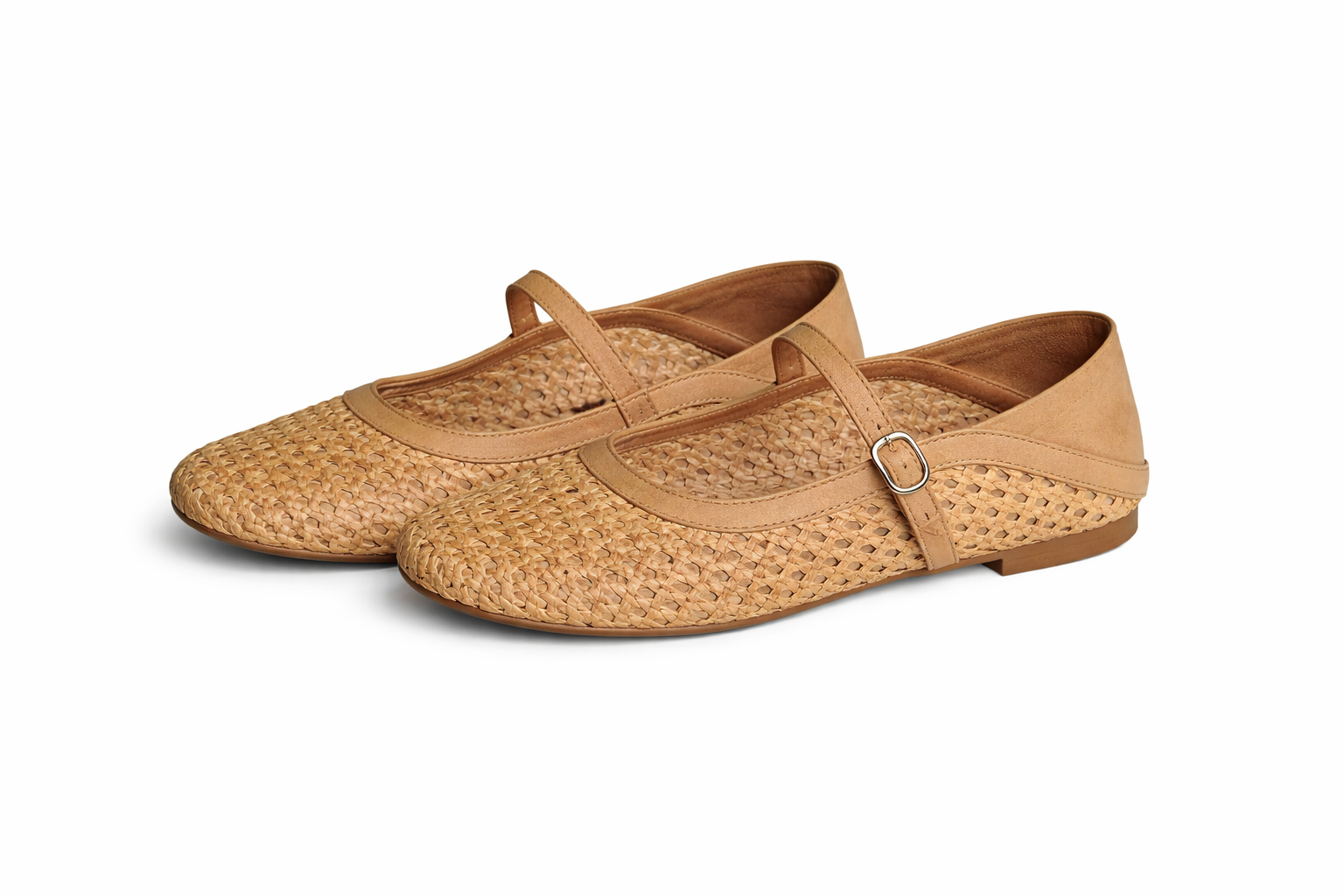 🌸🎉 Trendy Must-Have! Only a Few Left! ✨🥿💫Women's Woven Hollow-Out Roman Sandals - Lightweight & Breathable Round Toe Flats