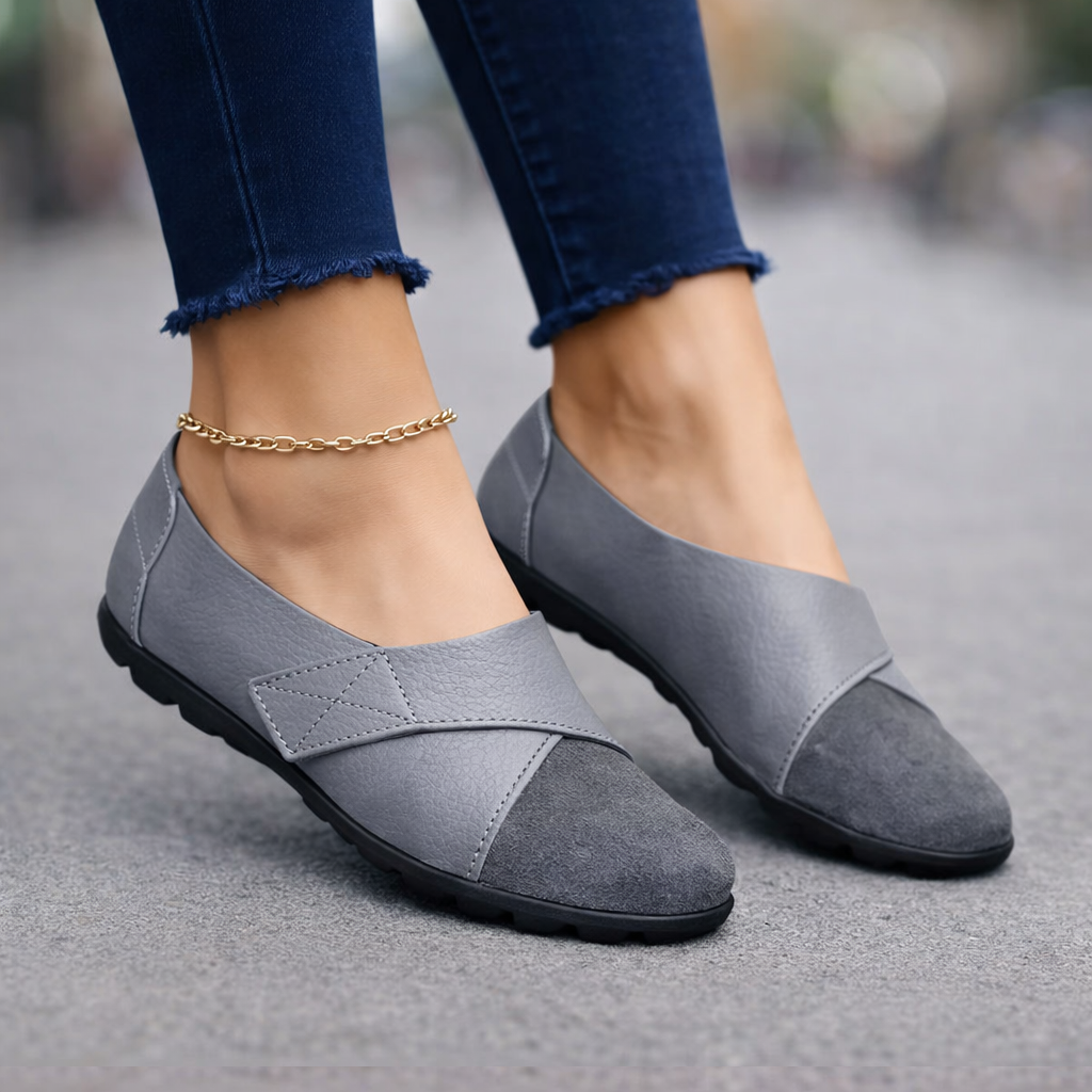 Women’s Orthopedic Leather Loafers: Arch Support Slip-Ons