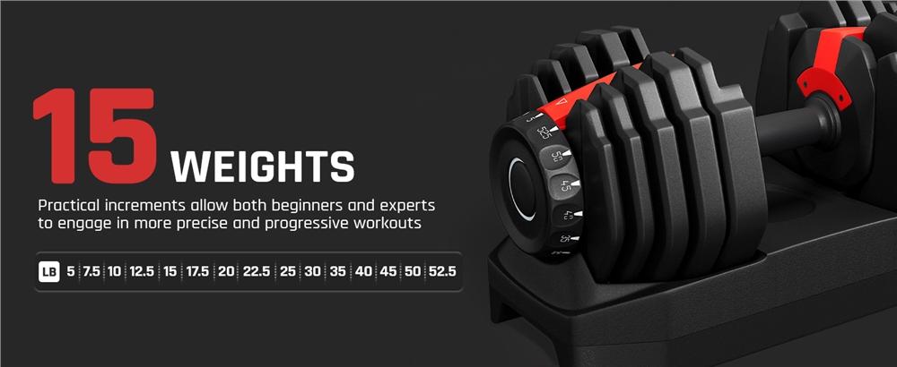 Yaheetech Adjustable Dumbbells Set (40LB/52.5LB/90LB) with Anti-Slip Handle, Storage Tray, Durable Steel Construction for Home Gym Weight Training Yaheetech Adjustable Dumbbells Set (40LB/52.5LB/90LB) with Anti-Slip Handle, Storage Tray, Durable Steel Construction for Home Gym Weight Training