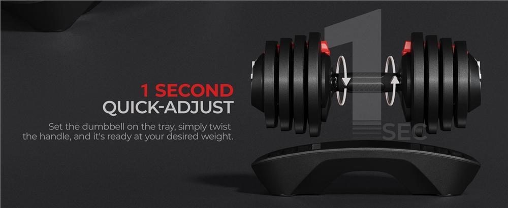 Yaheetech Adjustable Dumbbells Set (40LB/52.5LB/90LB) with Anti-Slip Handle, Storage Tray, Durable Steel Construction for Home Gym Weight Training Yaheetech Adjustable Dumbbells Set (40LB/52.5LB/90LB) with Anti-Slip Handle, Storage Tray, Durable Steel Construction for Home Gym Weight Training