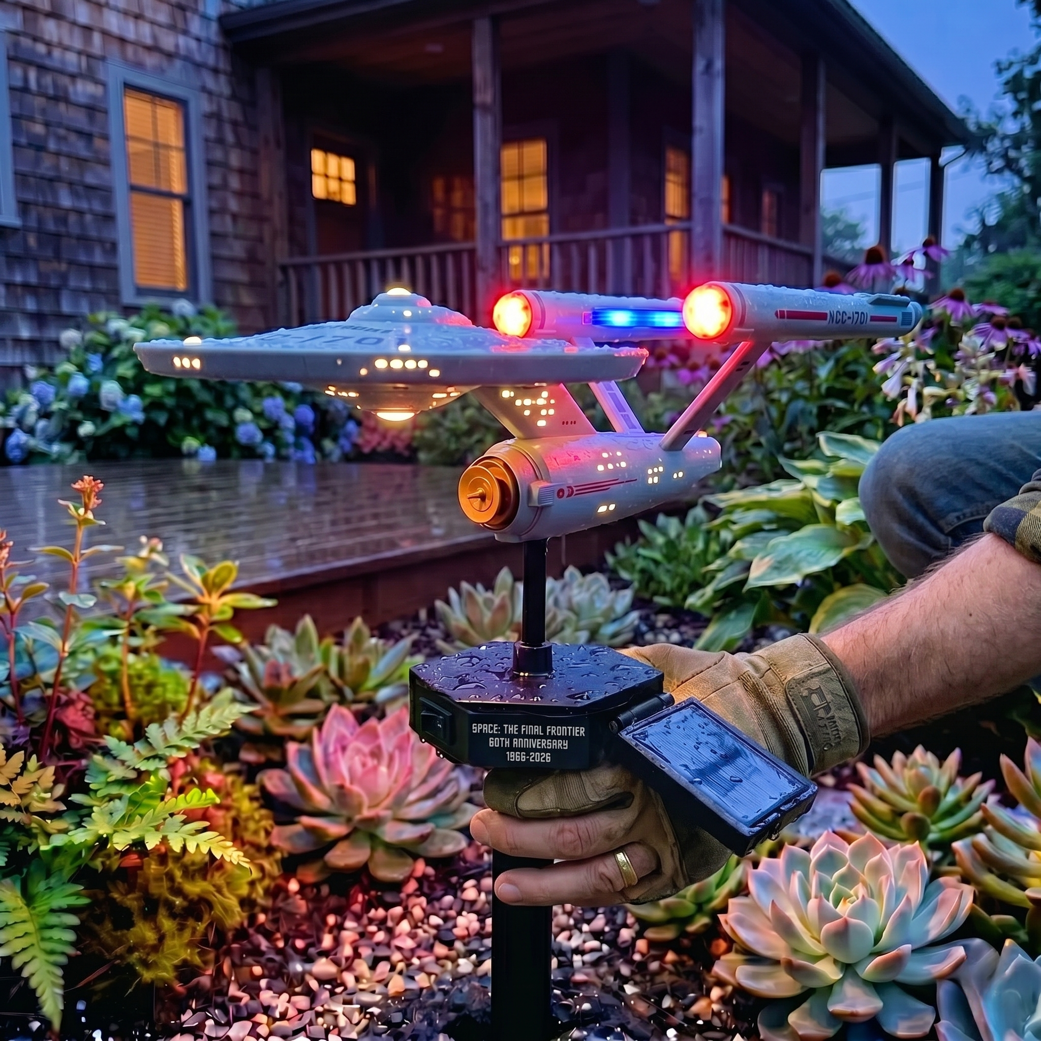 🚀 Every Star Trek Fan Needs This Enterprise Garden Light!