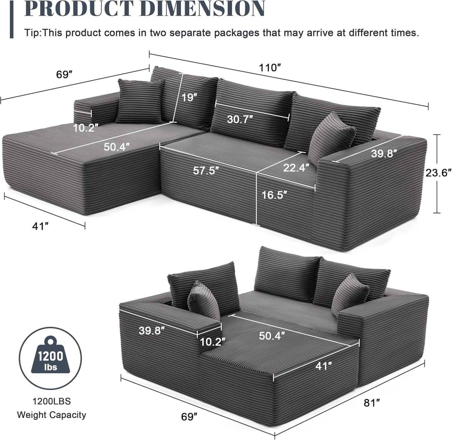 Boneless Cloud Couch "NINE"