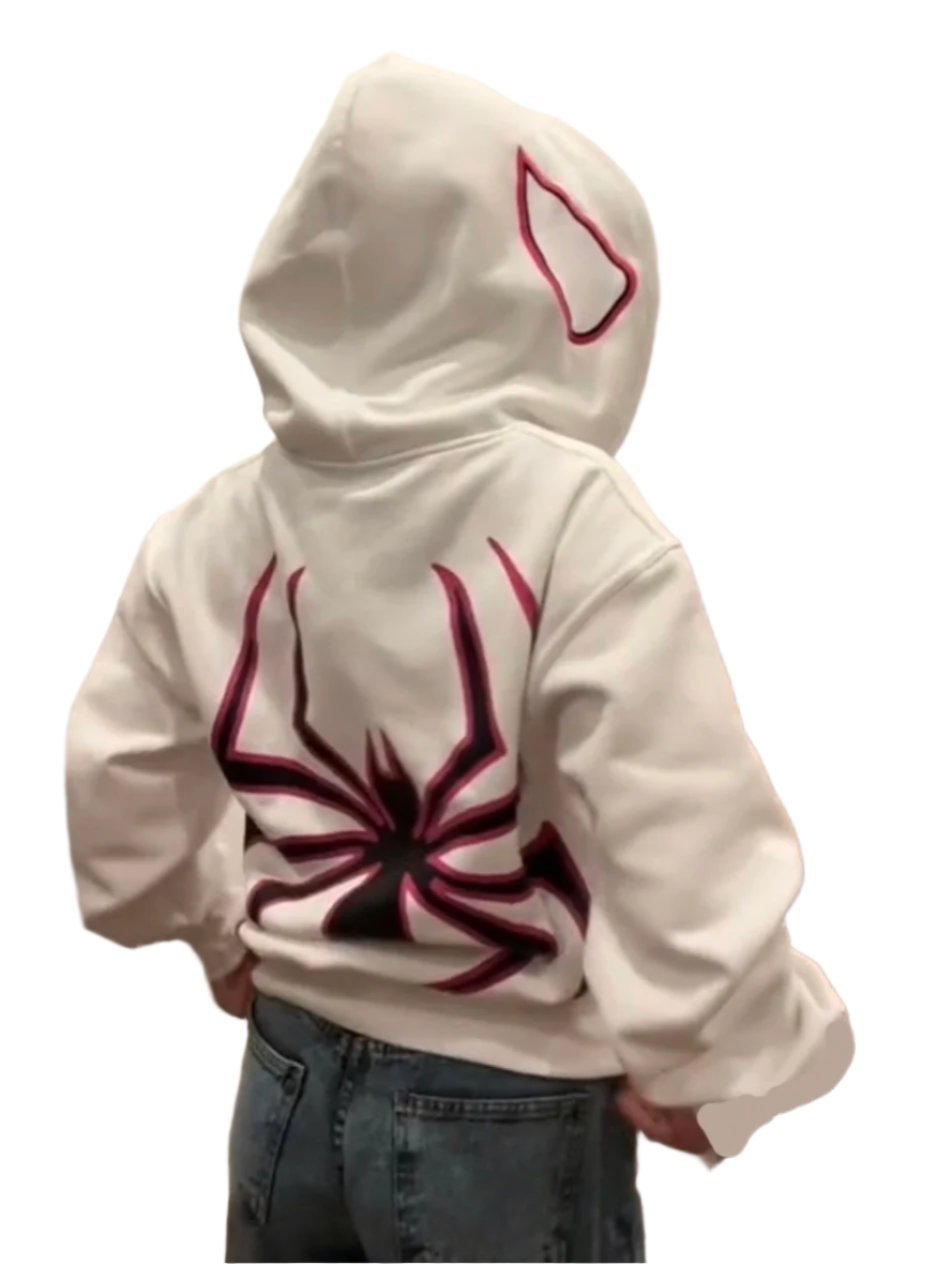 Spider Punk Zip Up Hoodie