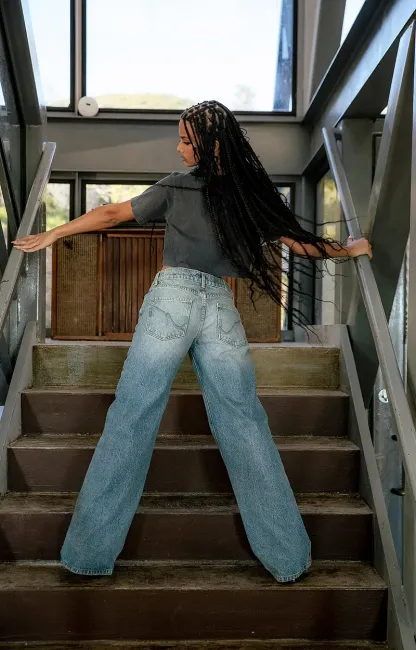 Wavesong Low-Rise Flare Jeans