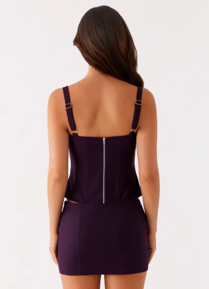 Orchid Kiss Bustier Top