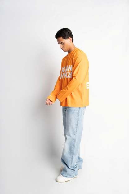 CLUB OVERSIZED LONGSLEEVE ORANGE