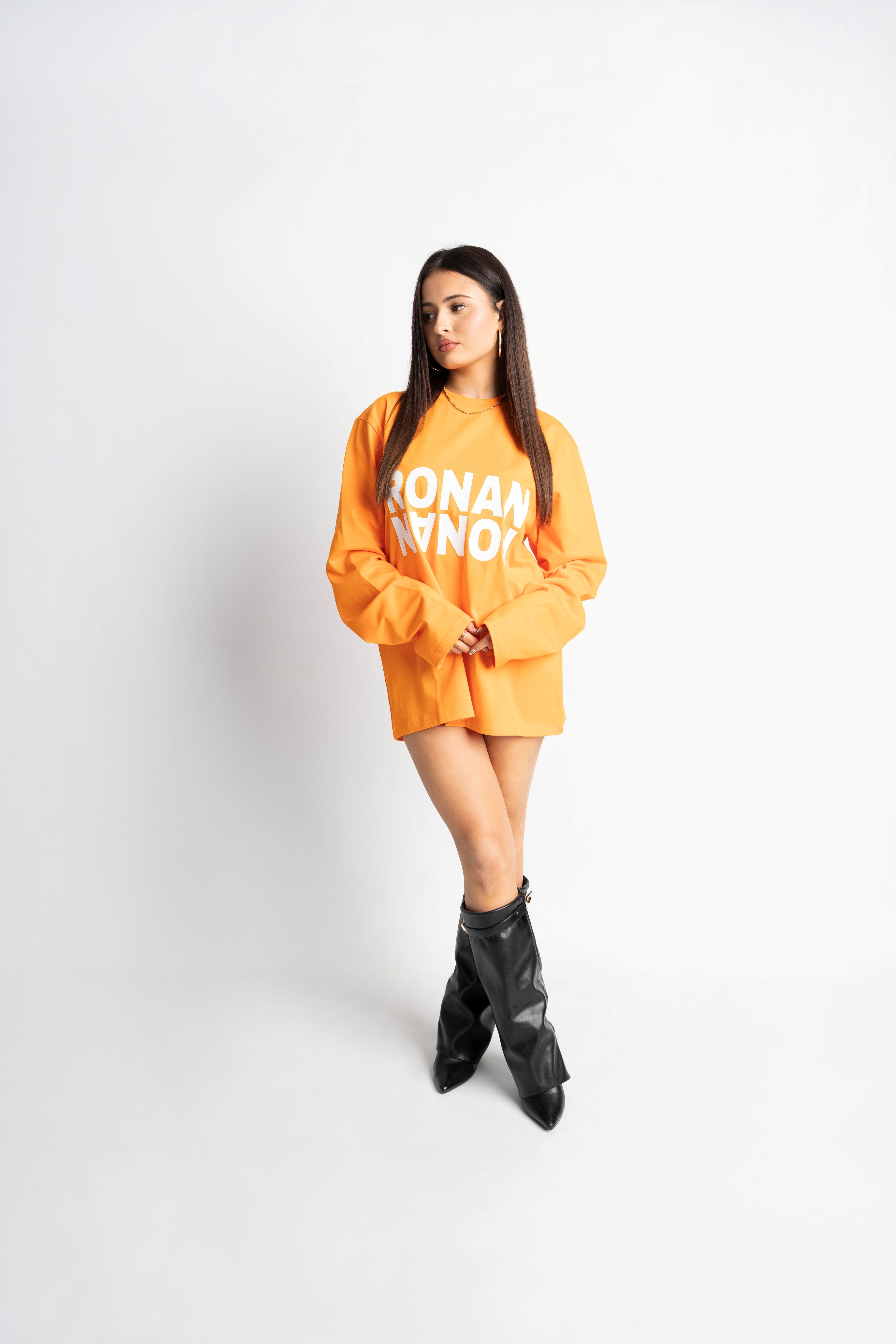 CLUB OVERSIZED LONGSLEEVE ORANGE