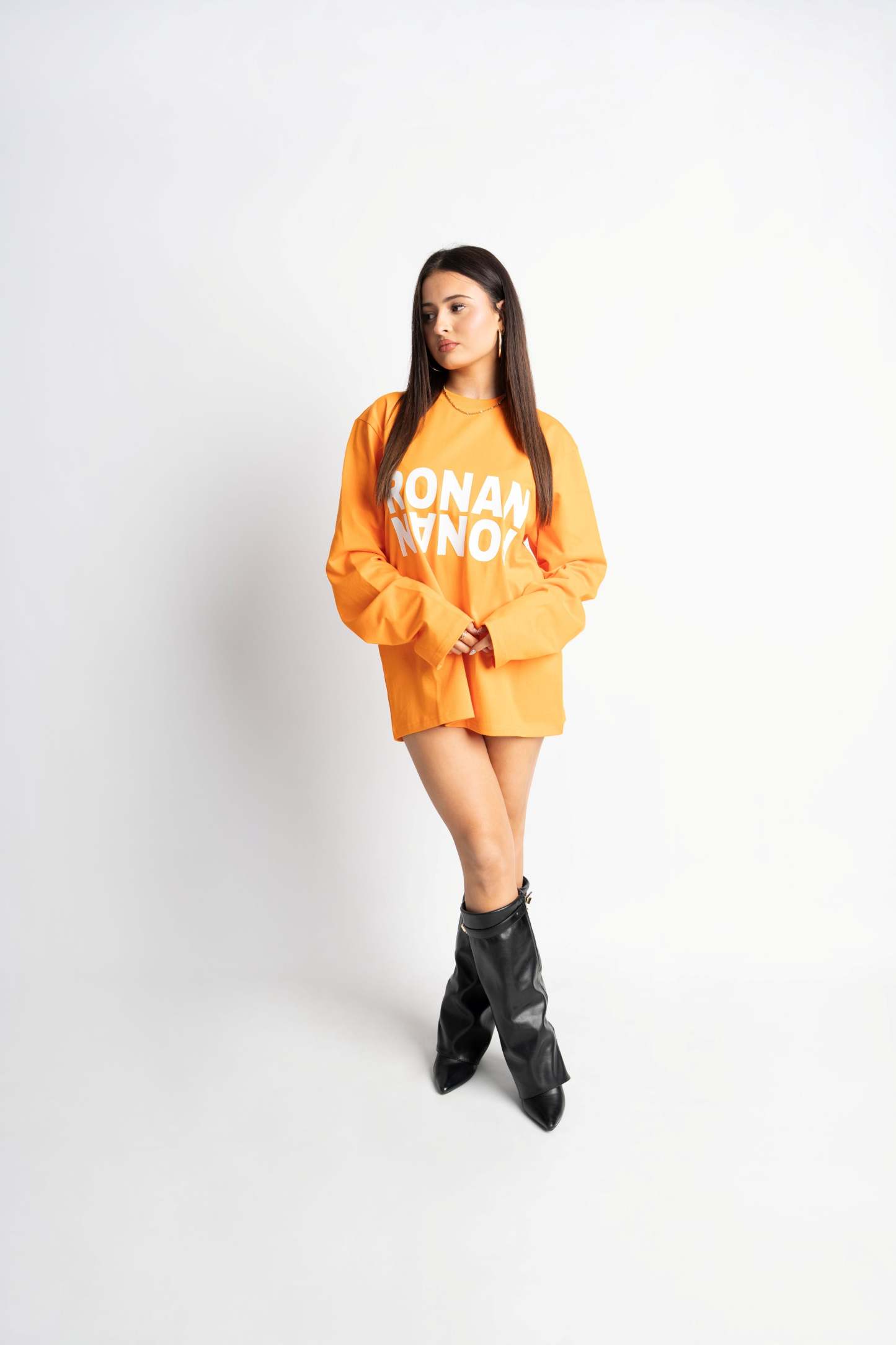 CLUB OVERSIZED LONGSLEEVE ORANGE
