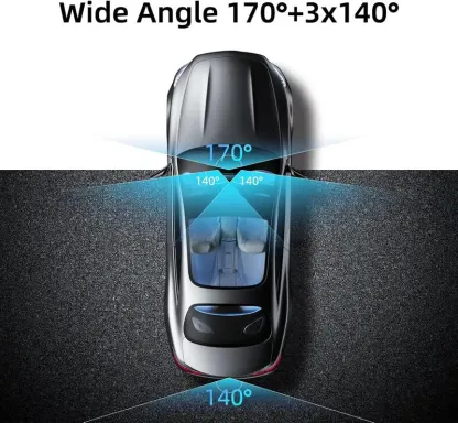 【QPJ】HD  Driving Recorder，Super Night Vision, Loop Recording and 64GB Memory Card, Car Charger for Free Automotive Dvr Convenient Cop Dashcam