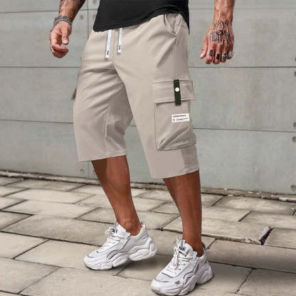 ⏳LAST DAY SALE 50% OFF !!📢Men's Casual Drawstring Capri Cargo Pants