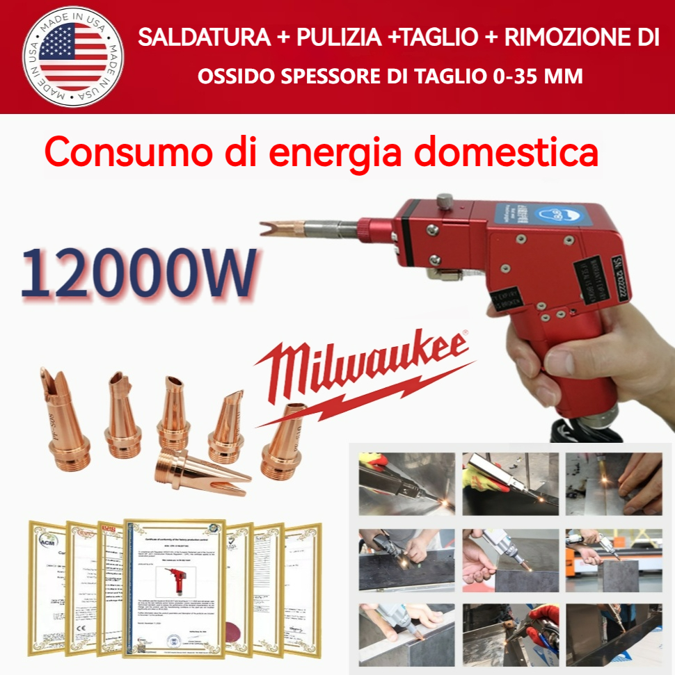 Pistola per saldatura laser portatile 4 in 1 Milwaukee