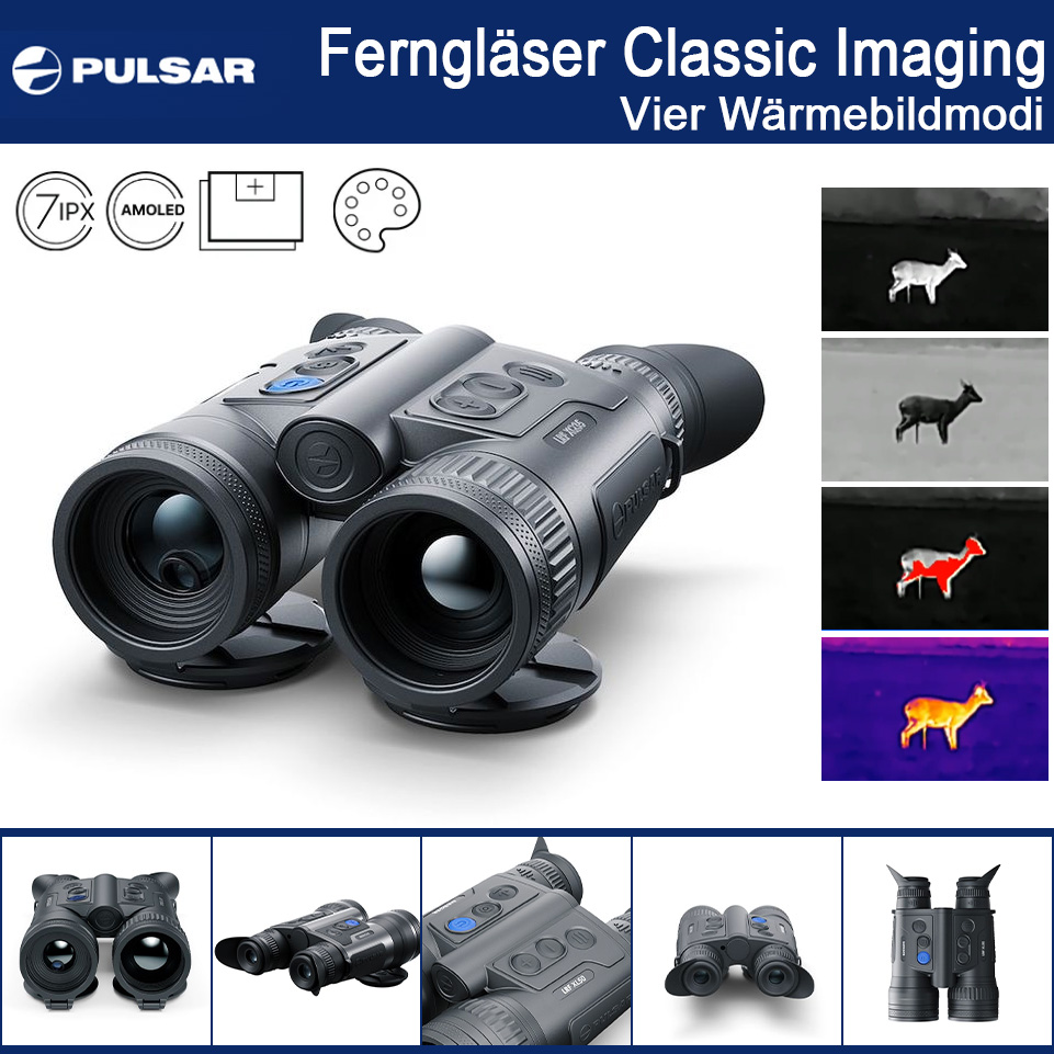 Das klassische Fernglas Pulsar-LRF XP50 wurde von Lynred auf einem extremen Schlitten entdeckt