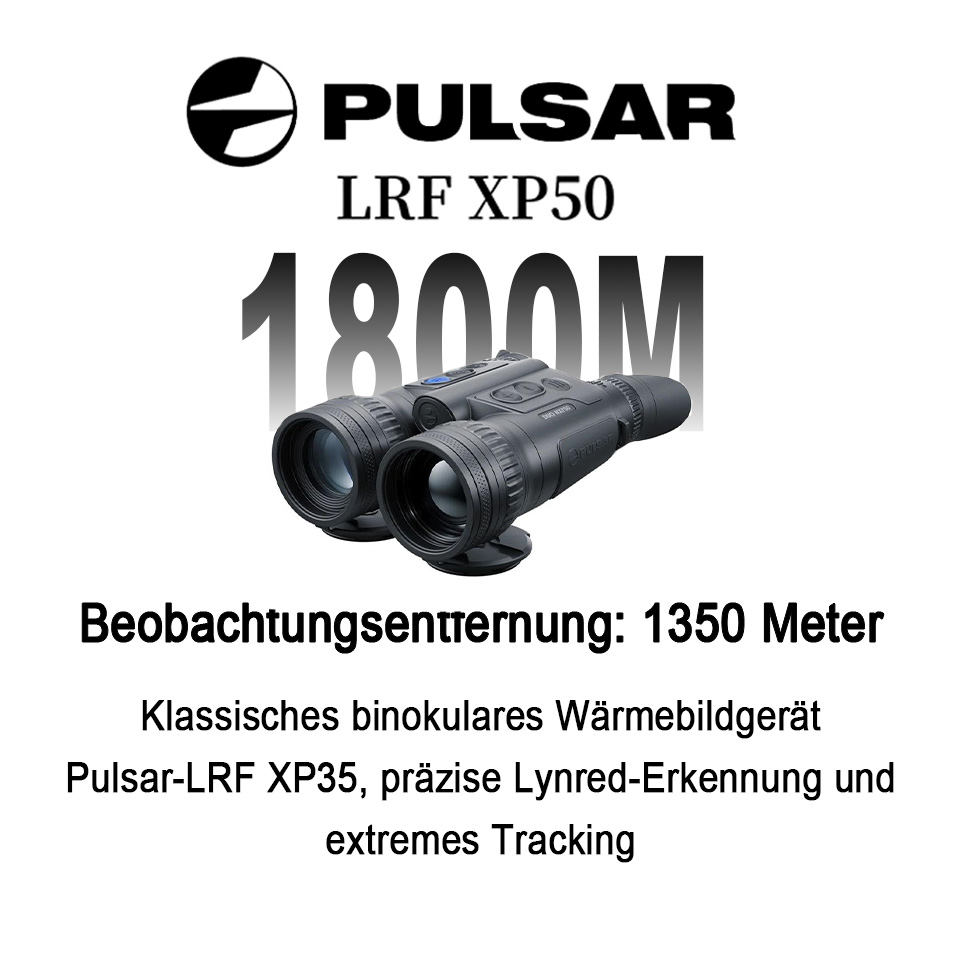 Das klassische Fernglas Pulsar-LRF XP50 wurde von Lynred auf einem extremen Schlitten entdeckt