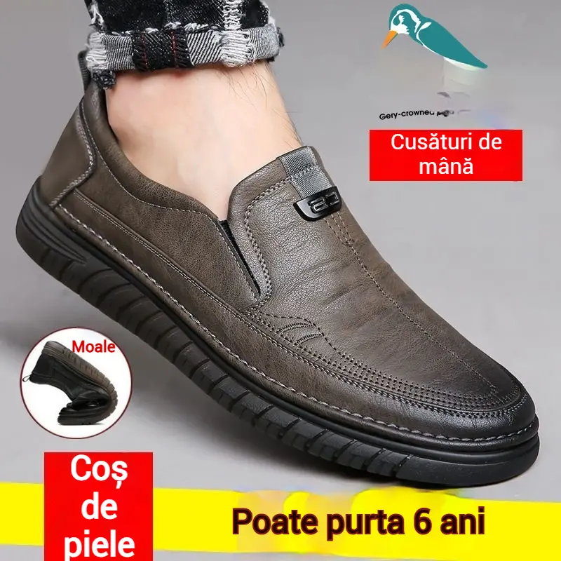 [39-44]👞Pantofi bărbătești din piele naturală moale – Confort total pentru bărbați maturi