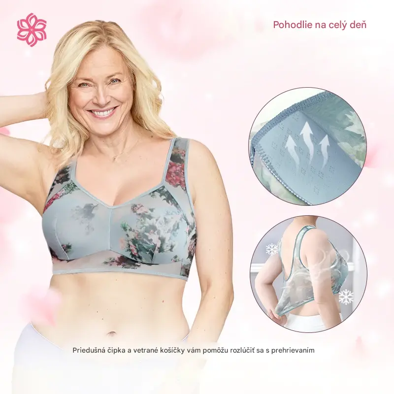 💥【Pachet de 6】[L-6XL]Sutien push-up de înaltă calitate, sutien din mătase rece și confortab