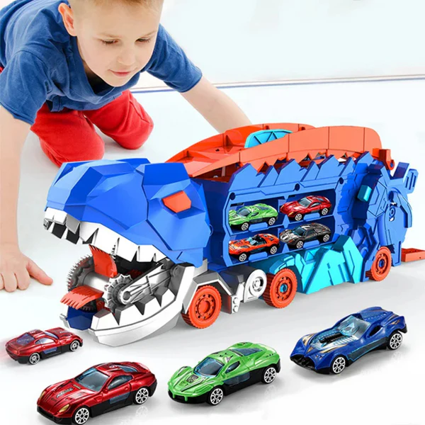 🔥LAST DAY 49% OFF - 🤗Dinosaur Eater Car Ejection Rail Toy🦖🚗
