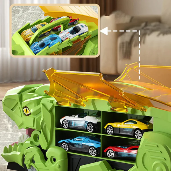 🔥LAST DAY 49% OFF - 🤗Dinosaur Eater Car Ejection Rail Toy🦖🚗