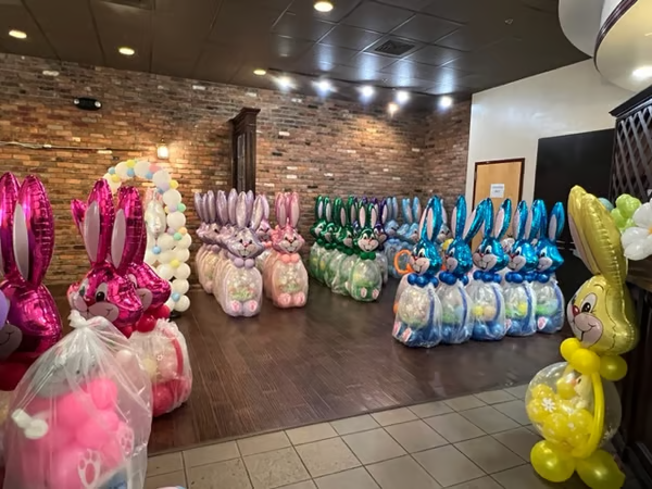 🔥🐰 Giant Bunny Balloon Companion – with thick latex balloons