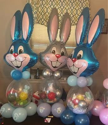 🔥🐰 Giant Bunny Balloon Companion – with thick latex balloons