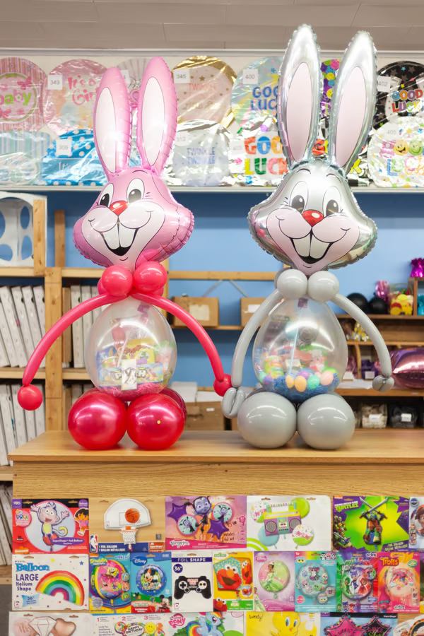 🔥🐰 Giant Bunny Balloon Companion – with thick latex balloons