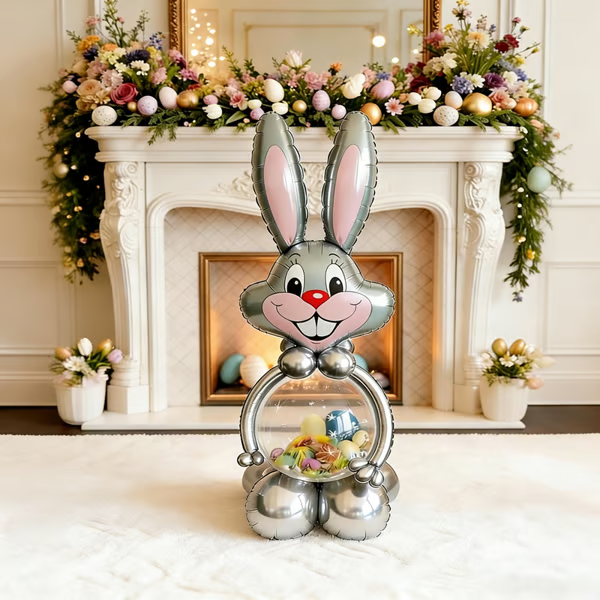 🔥🐰 Giant Bunny Balloon Companion – with thick latex balloons