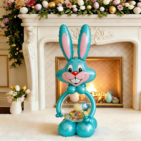 🔥🐰 Giant Bunny Balloon Companion – with thick latex balloons