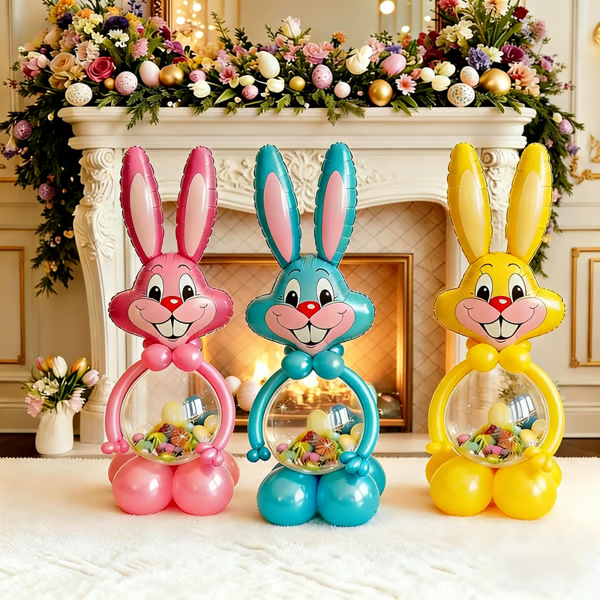 🔥🐰 Giant Bunny Balloon Companion – with thick latex balloons