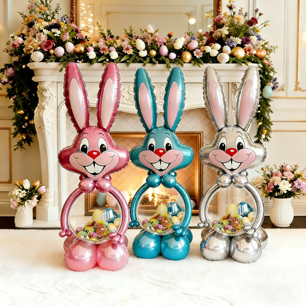 🔥🐰 Giant Bunny Balloon Companion – with thick latex balloons