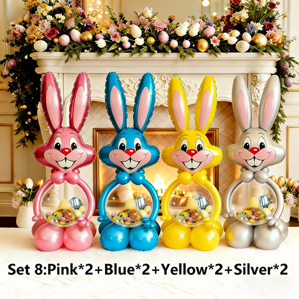 🔥🐰 Giant Bunny Balloon Companion – with thick latex balloons
