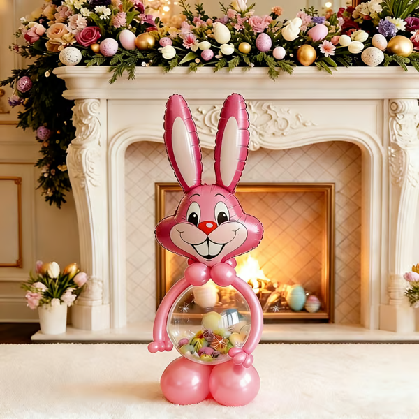 🔥🐰 Giant Bunny Balloon Companion – with thick latex balloons