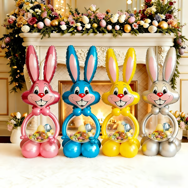 🔥🐰 Giant Bunny Balloon Companion – with thick latex balloons