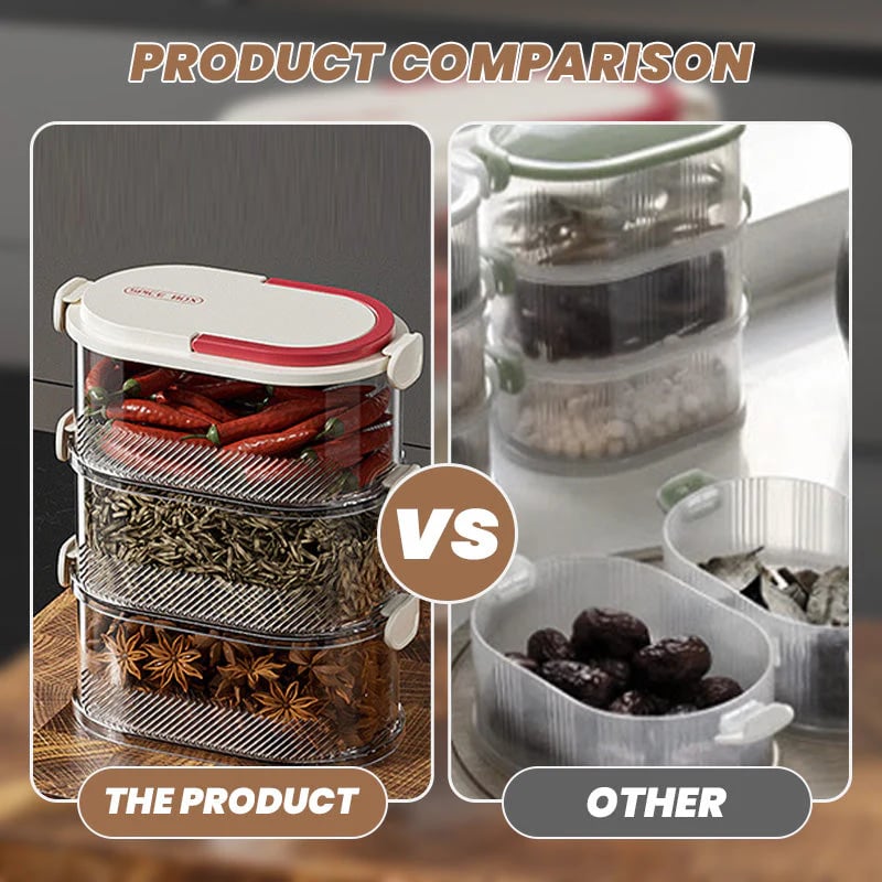 ⚡Limited-time special offer🔥 Multi-layer Sealed Spice Organizer