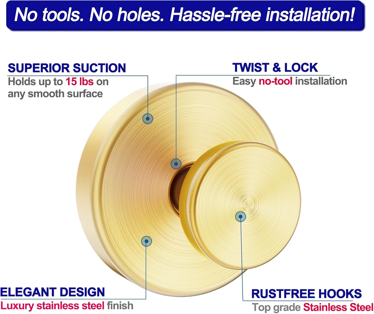 Removable Shower Hooks