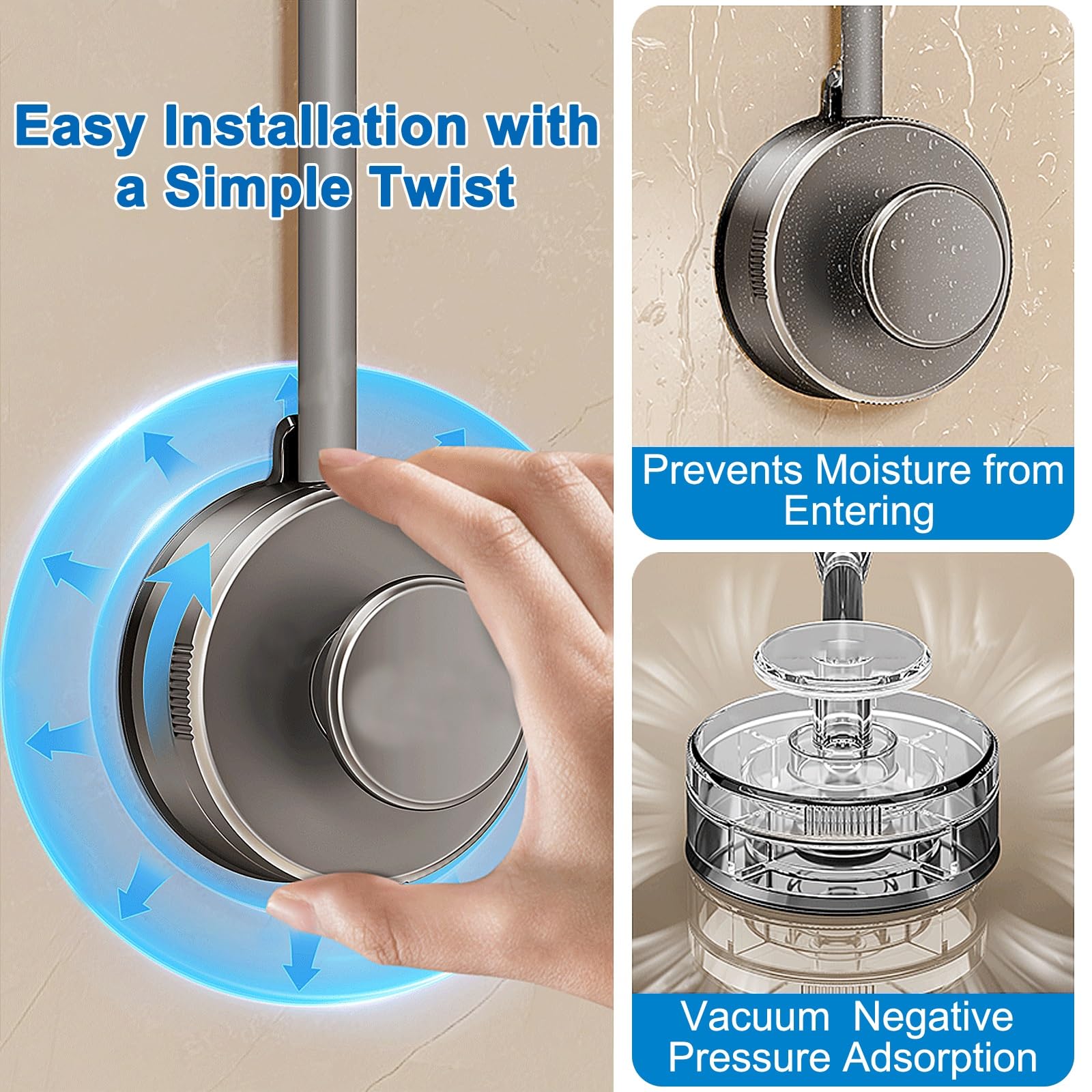 Hands-Free Rotating Hair Dryer Holder