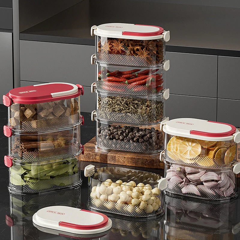 ⚡Limited-time special offer🔥 Multi-layer Sealed Spice Organizer