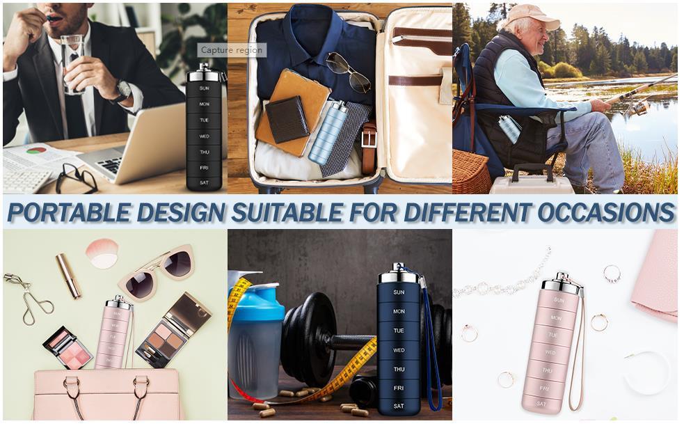 Metal Travel Pill Organizer, Portable Waterproof Weekly Pill Box, Large Aluminum Alloy Container, BPA Free 7 Day Daily Medicine Organizer Holder for Vitamin, Fish Oil, Supplement Storage box Metal Travel Pill Organizer, Portable Waterproof Weekly Pill Box, Large Aluminum Alloy Container, BPA Free 7 Day Daily Medicine Organizer Holder for Vitamin, Fish Oil, Supplement Storage box