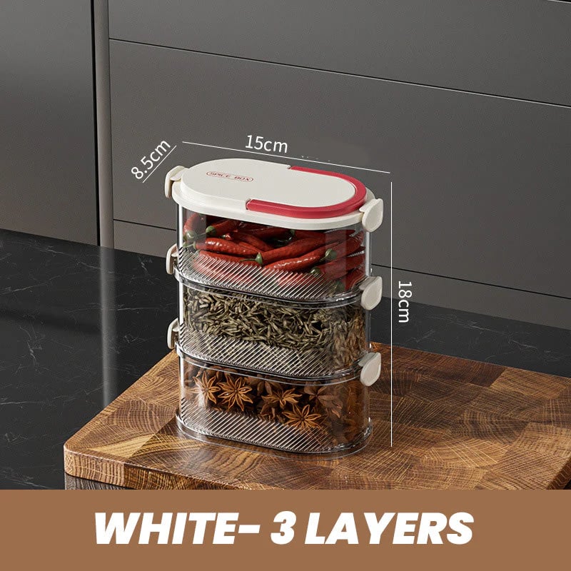 ⚡Limited-time special offer🔥 Multi-layer Sealed Spice Organizer