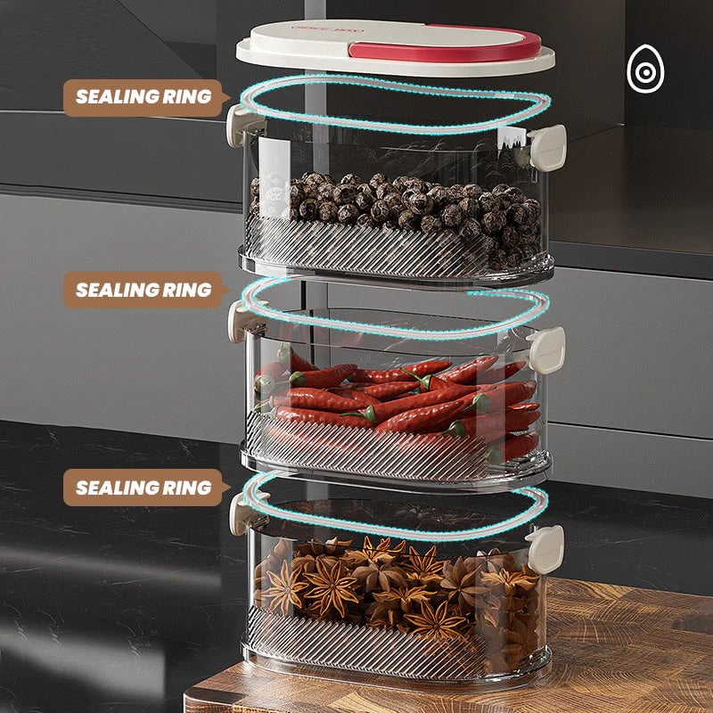 ⚡Limited-time special offer🔥 Multi-layer Sealed Spice Organizer