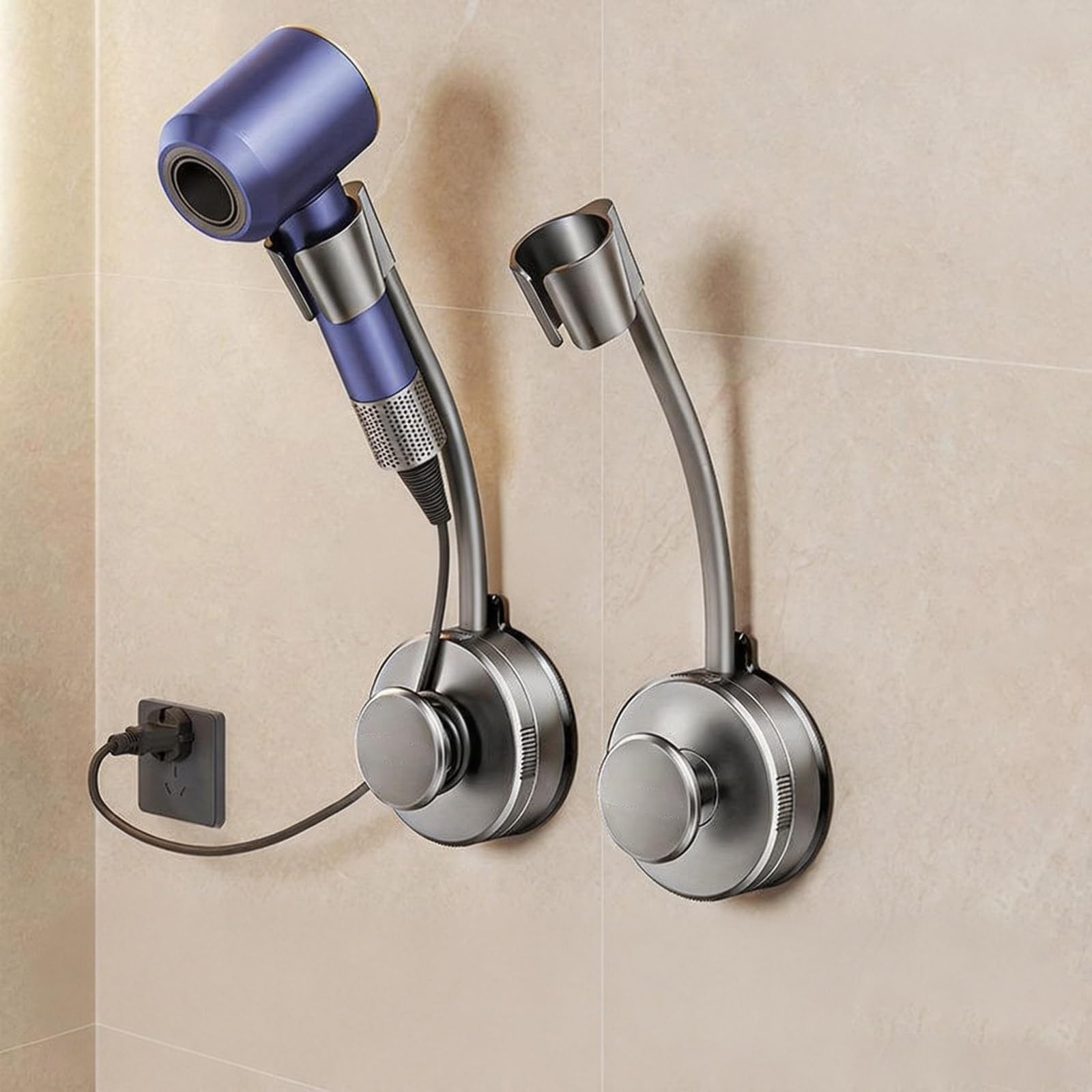 Hands-Free Rotating Hair Dryer Holder