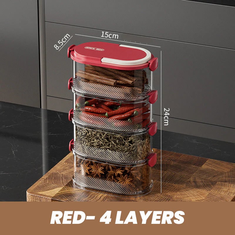 ⚡Limited-time special offer🔥 Multi-layer Sealed Spice Organizer