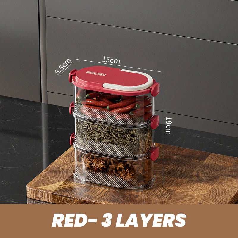 ⚡Limited-time special offer🔥 Multi-layer Sealed Spice Organizer