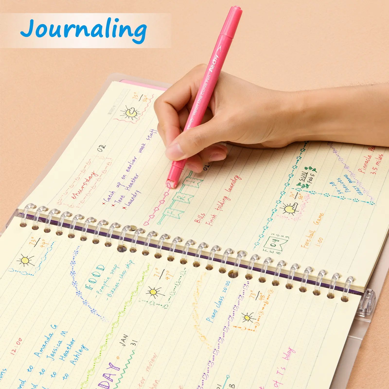 🔥LAST DAY 50% OFF - Dual Tip Curve Highlighter Pen Set