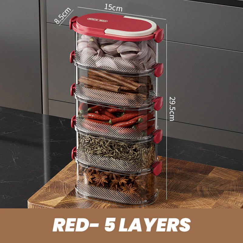 ⚡Limited-time special offer🔥 Multi-layer Sealed Spice Organizer