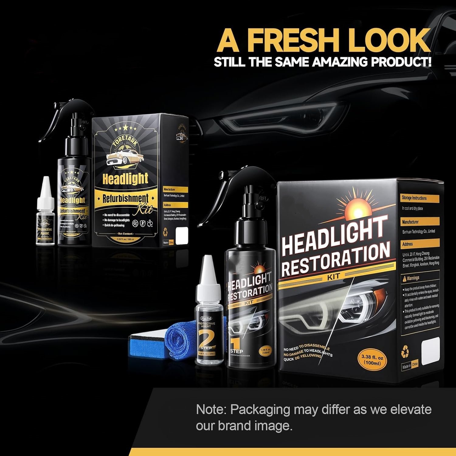 🔥Last Day 50% OFF - Car Headlight Restoration Kit