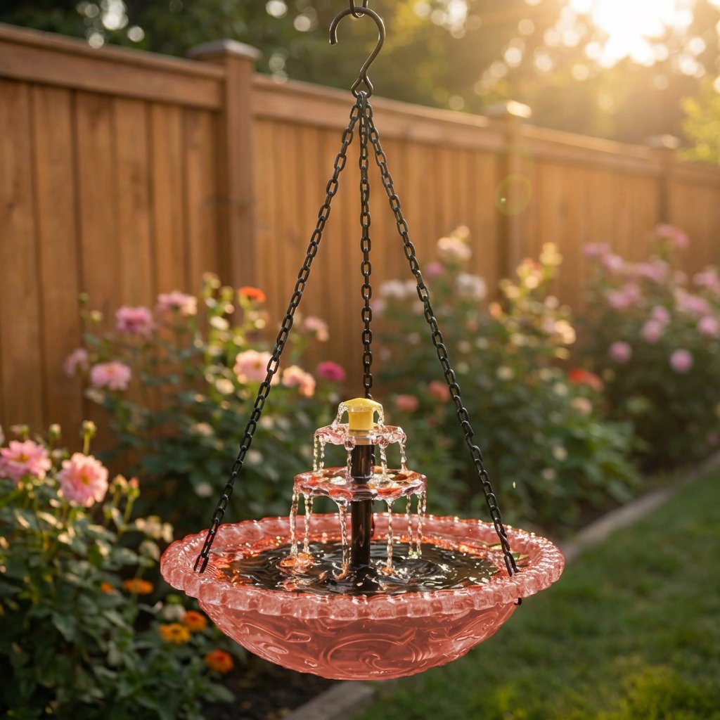 ✨2026 Spring special offer 49% off-🐦Solar Cascade Hanging Bird Bath Fountain