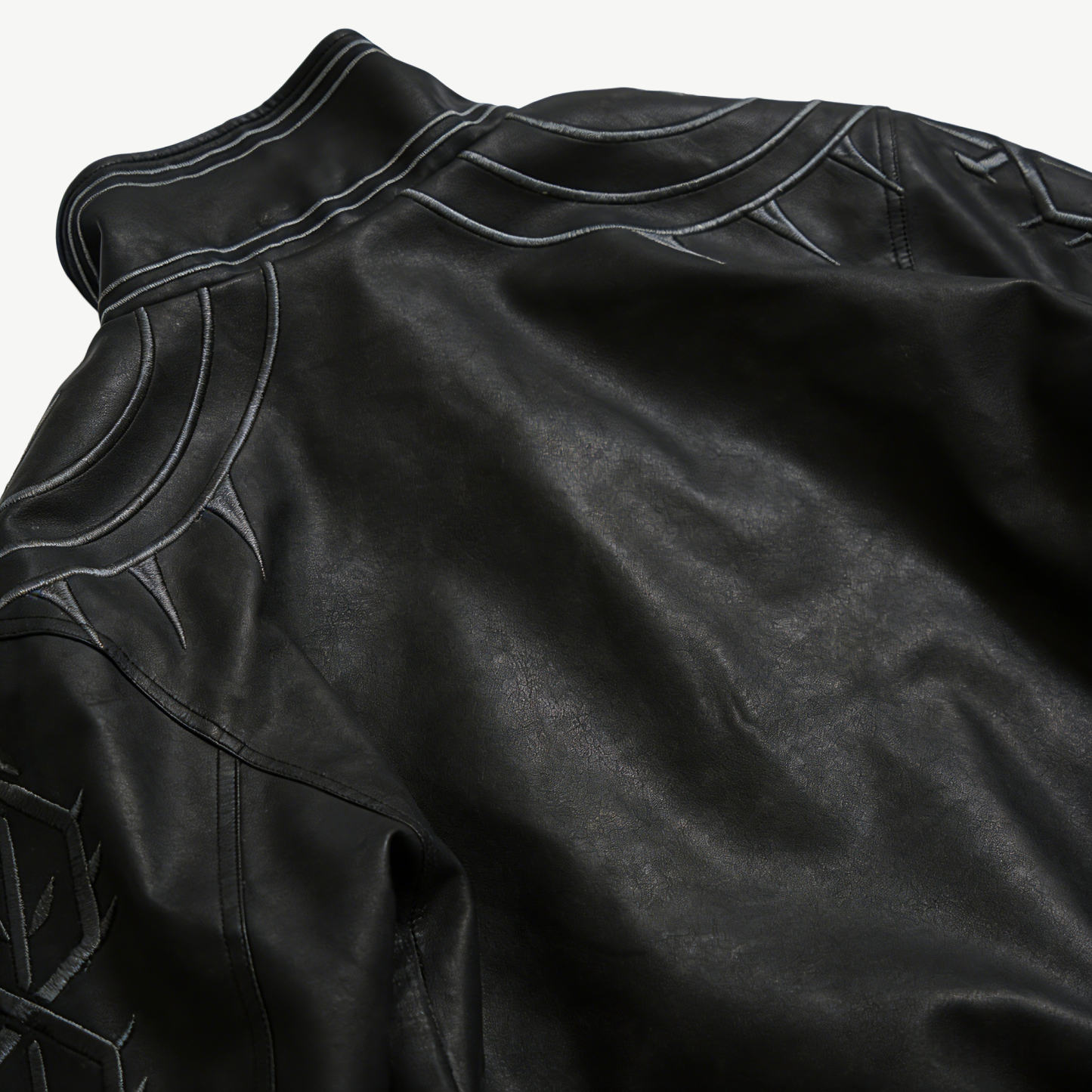 Obsidian Devil Hunter Leather Jacket | Devil May Cry Streetwear-Coordom