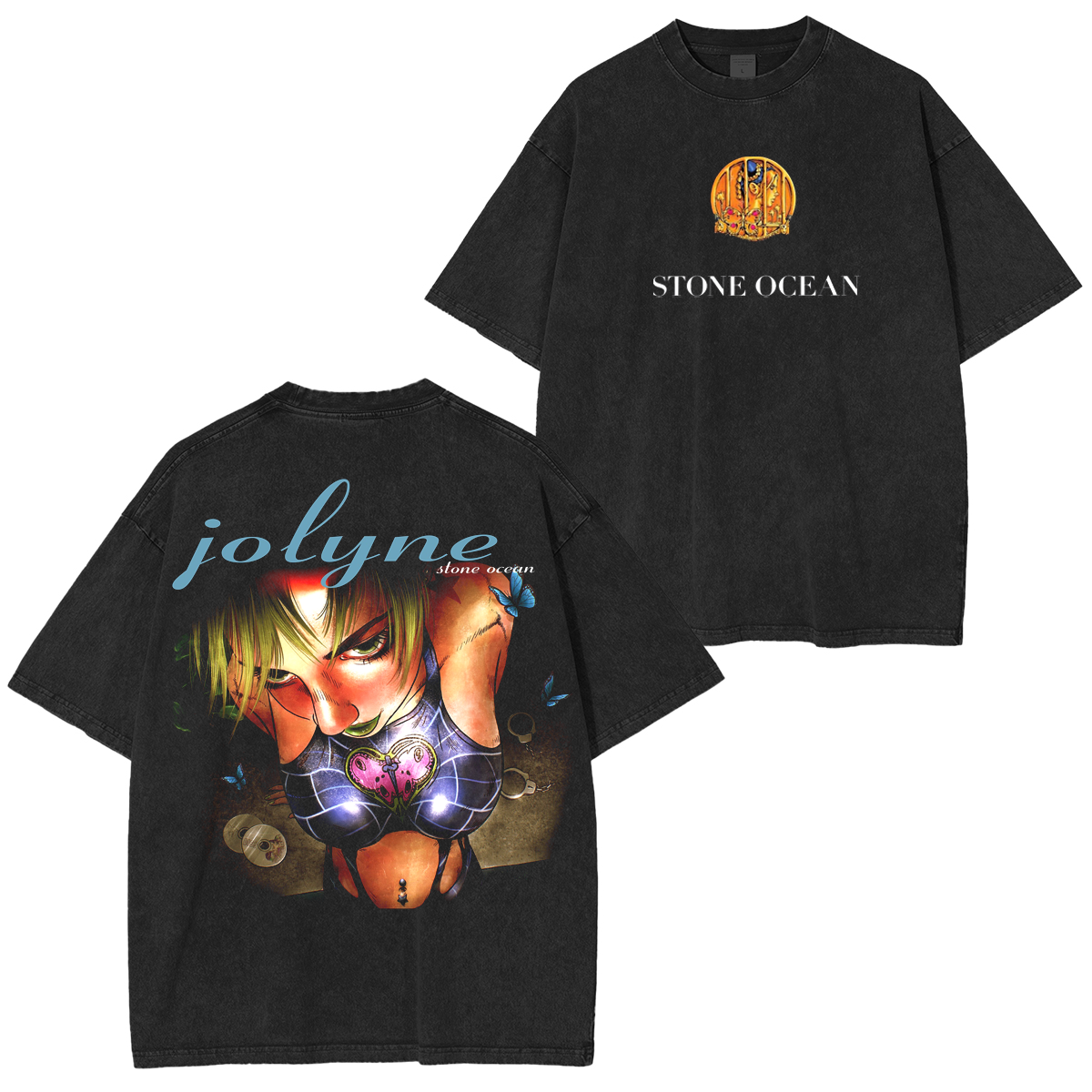 Jolyne Cujoh Stone Ocean Jojo Washed T-shirt/Crewneck/Hoodie-Coordom