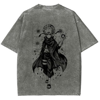 Naruto Unisex Fit Washed T-Shirt 2508017073-Coordom